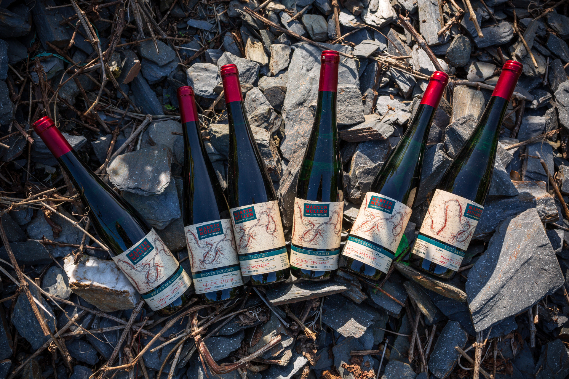 Weinflaschen des Weingut Martin Müllen